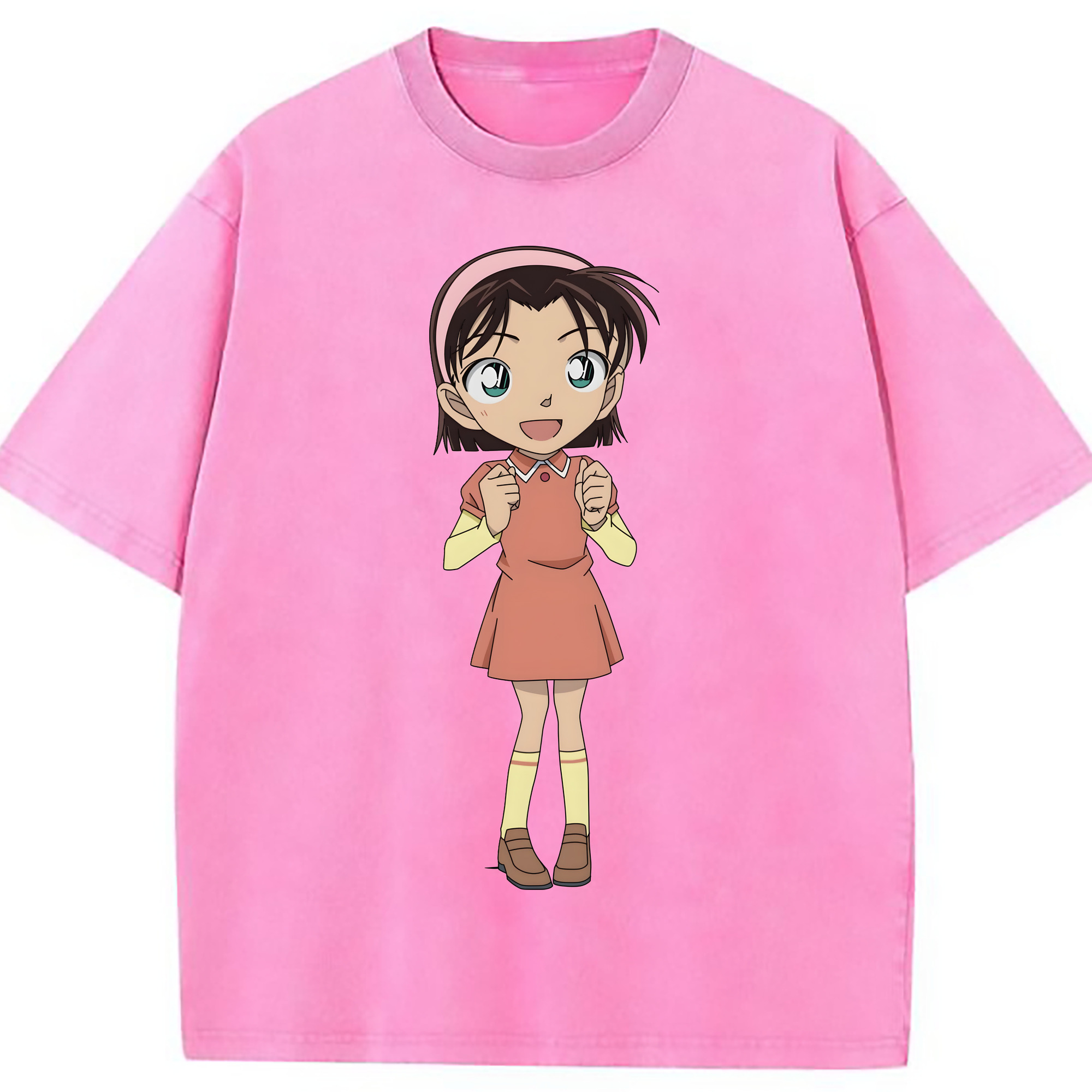 （画像用） 名探偵コナン 吉田 歩美 よしだ あゆみ Detective Conan my Yeager 綿100% ヴィンテージ風 半袖Tシャツ（フロントプリント）